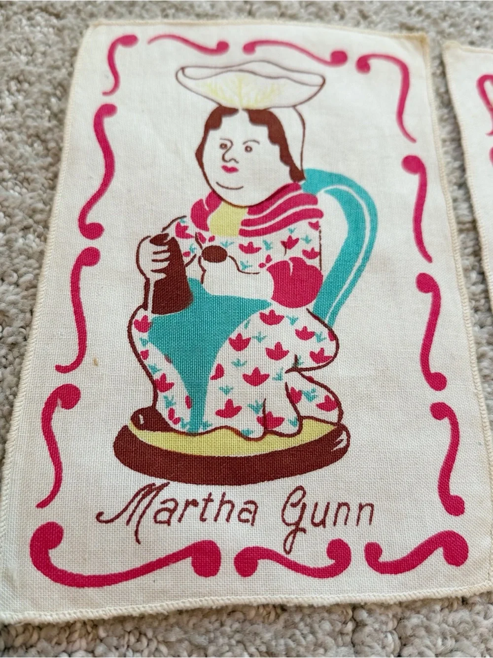 1950s Toby Mug COCKTAIL NAPKINS COASTERS Barware Colonial English Tavern Pub 6x